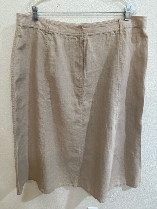 Charter Club Dresses & Skirts - Charter Club Neutral Beige Midi A-Line Skirt